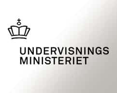 Logo for Undervisningsministeriet, the Danish Ministry of Education